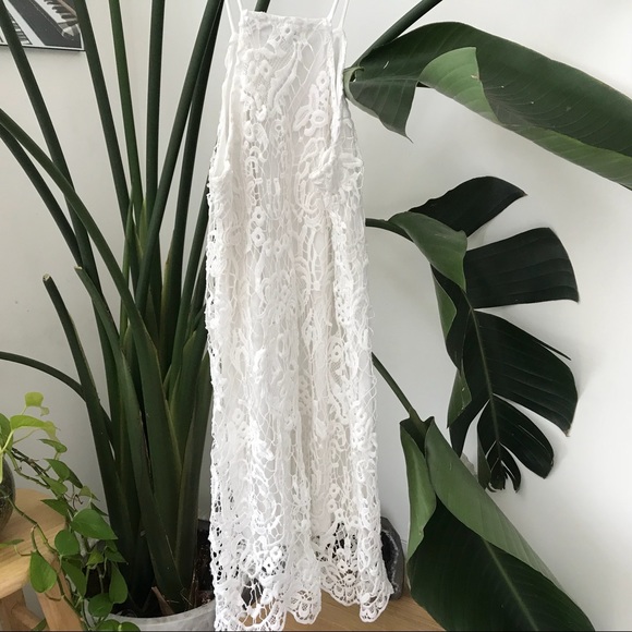 Urban Outfitters Kimchi Blue White Lace Dress S - Picture 3 of 7